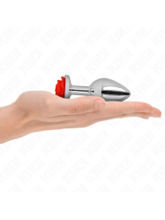 Kink - Plug Anale Rosa Rosso Taglia M - KINK PLEASURE PLUGS - Plug e Catene Anali | erosidea.com