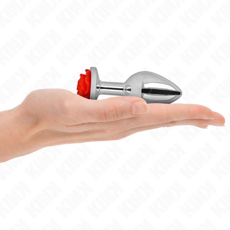 Kink - Plug Anale Rosa Rosso Taglia M - KINK PLEASURE PLUGS - Plug e Catene Anali | erosidea.com