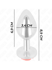 Kink - Plug Anale Rosa Rosso Taglia M - KINK PLEASURE PLUGS - Plug e Catene Anali | erosidea.com