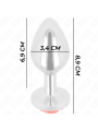Kink - Plug Anale Rosa Rosso Taglia M - KINK PLEASURE PLUGS - Plug e Catene Anali | erosidea.com