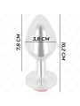 Kink - Plug Anale Rosa Rosso Taglia L - KINK PLEASURE PLUGS - Plug e Catene Anali | erosidea.com