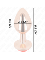 Kink - Plug Anale In Oro Rosa Con Rosa Rossa M - KINK PLEASURE PLUGS - Plug e Catene Anali | erosidea.com