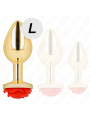 Kink - Plug Anale Oro Rosa Rosso Taglia L - KINK PLEASURE PLUGS - Plug e Catene Anali | erosidea.com