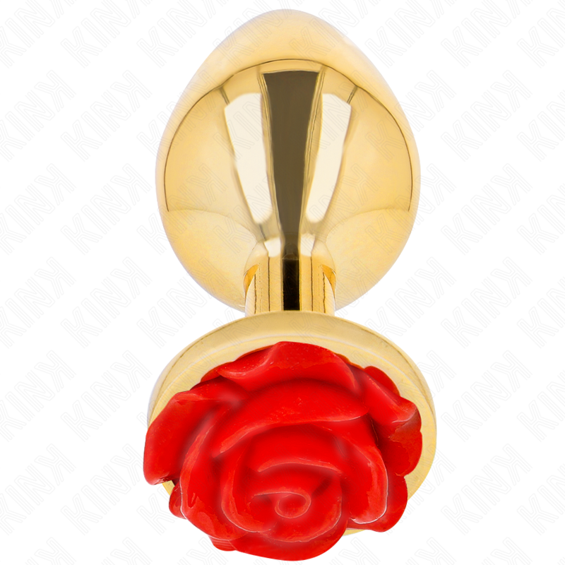 Kink - Plug Anale Oro Rosa Rosso Taglia L - KINK PLEASURE PLUGS - Plug e Catene Anali | erosidea.com