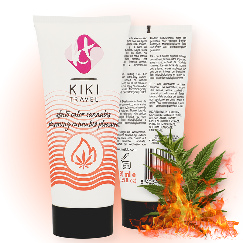 Kik Travel - Cannabis Lubrificante Effetto Caldo 50 Ml - KIKÍ TRAVEL - Aromatizzati e Commestibili | erosidea.com