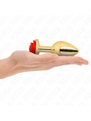 Kink - Plug Anale Oro Rosa Rosso Taglia L - KINK PLEASURE PLUGS - Plug e Catene Anali | erosidea.com