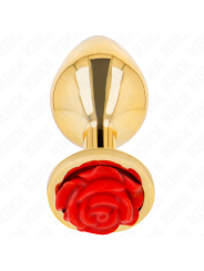 Kink - Plug Anale Oro Rosa Rosso Taglia M - KINK PLEASURE PLUGS - Plug e Catene Anali | erosidea.com