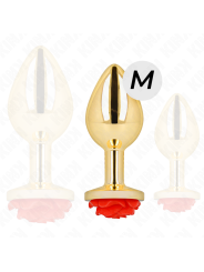 Kink - Plug Anale Oro Rosa Rosso Taglia M - KINK PLEASURE PLUGS - Plug e Catene Anali | erosidea.com