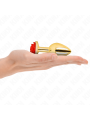 Kink - Plug Anale Oro Rosa Rosso Taglia M - KINK PLEASURE PLUGS - Plug e Catene Anali | erosidea.com