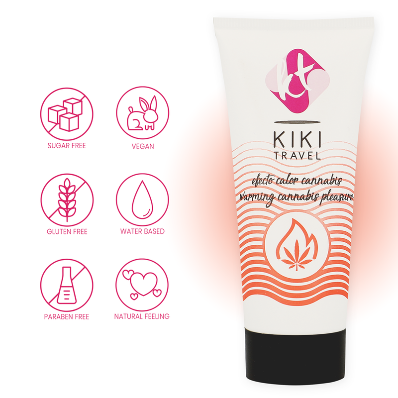Kik Travel - Cannabis Lubrificante Effetto Caldo 50 Ml - KIKÍ TRAVEL - Aromatizzati e Commestibili | erosidea.com