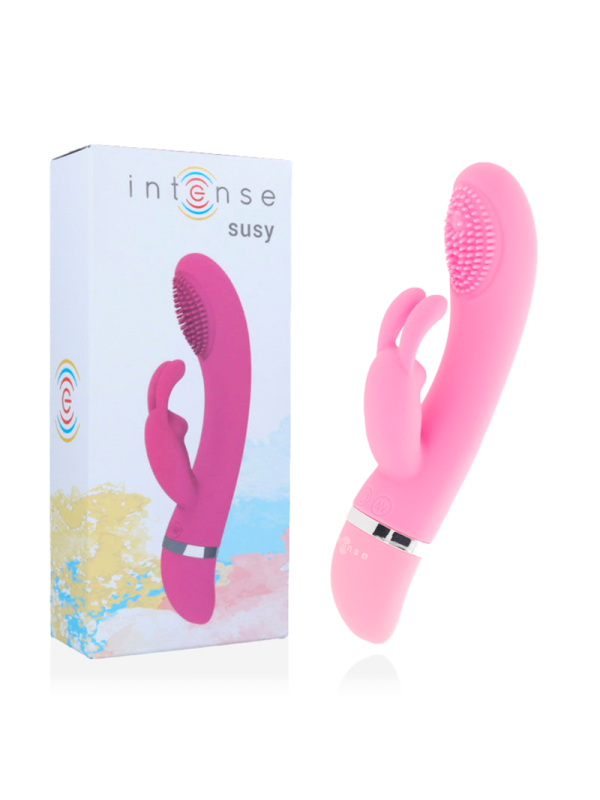 Vibratore Intense Oscillante Susy In Silicone Rosa Rabbit - INTENSE COUPLES TOYS - Vibratori Rabbit | erosidea.com