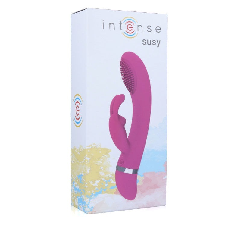 Vibratore Intense Oscillante Susy In Silicone Rosa Rabbit - INTENSE COUPLES TOYS - Vibratori Rabbit | erosidea.com