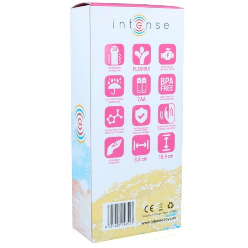 Vibratore Intense Luxe In Silicio Rosa Hilari Intense - INTENSE COUPLES TOYS - Vibratori | erosidea.com