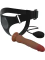 Pretty Love - Kyton Universal Harness Slip Con Dildo Squirting 19 Cm Mulato - PRETTY LOVE - Strap-on e Imbracature | erosidea.com