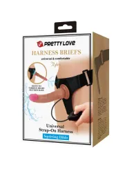 Pretty Love - Kyton Universal Harness Slip Con Dildo Squirting 19 Cm Mulato - PRETTY LOVE - Strap-on e Imbracature | erosidea.com