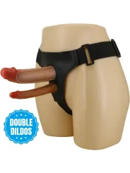 Pretty Love - Slip Keaven Harness Universale E Comodo Doppio Dildo - PRETTY LOVE - Strap-on e Imbracature | erosidea.com