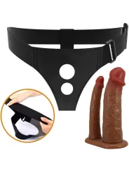 Pretty Love - Slip Keaven Harness Universale E Comodo Doppio Dildo - PRETTY LOVE - Strap-on e Imbracature | erosidea.com