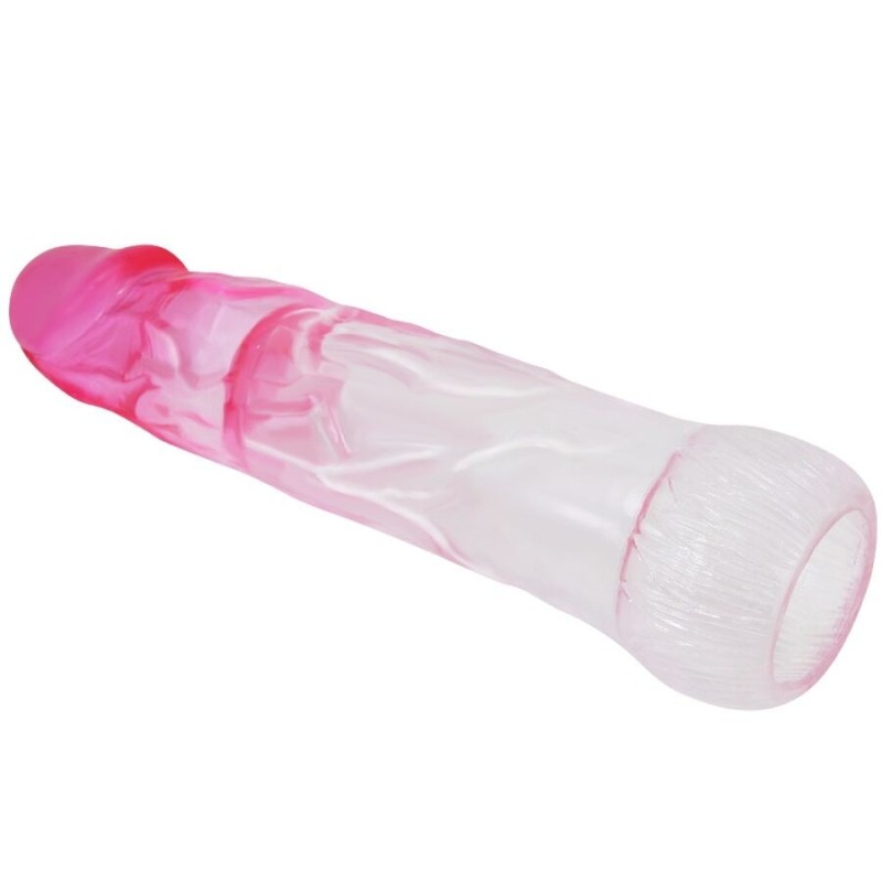 Pretty Love - Neron Realistico 6 Cm Guaina Di Allargamento Per Pene Rosa - PRETTY LOVE - Guaine e Prolunghe | erosidea.com