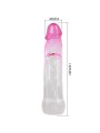 Pretty Love - Neron Realistico 6 Cm Guaina Di Allargamento Per Pene Rosa - PRETTY LOVE - Guaine e Prolunghe | erosidea.com