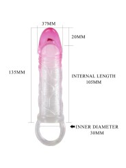 Guaina Pene Pretty Love Odes Realistico 2 Cm Rosa - PRETTY LOVE - Guaine e Prolunghe | erosidea.com