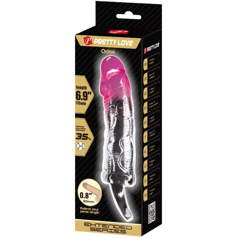 Guaina Pene Pretty Love Odes Realistico 2 Cm Rosa - PRETTY LOVE - Guaine e Prolunghe | erosidea.com