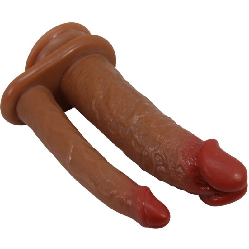 Pretty Love - Hulbert Doppio Dildo Realistico Con Vibrazione Mulato - PRETTY LOVE - Vibratori per Coppia | erosidea.com