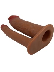 Pretty Love - Yairon Doppio Guaina Per Pene Con Estensione 4 Cm Mulatto - PRETTY LOVE - Strap-on e Imbracature | erosidea.com