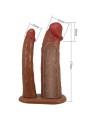 Pretty Love - Yairon Doppio Guaina Per Pene Con Estensione 4 Cm Mulatto - PRETTY LOVE - Strap-on e Imbracature | erosidea.com