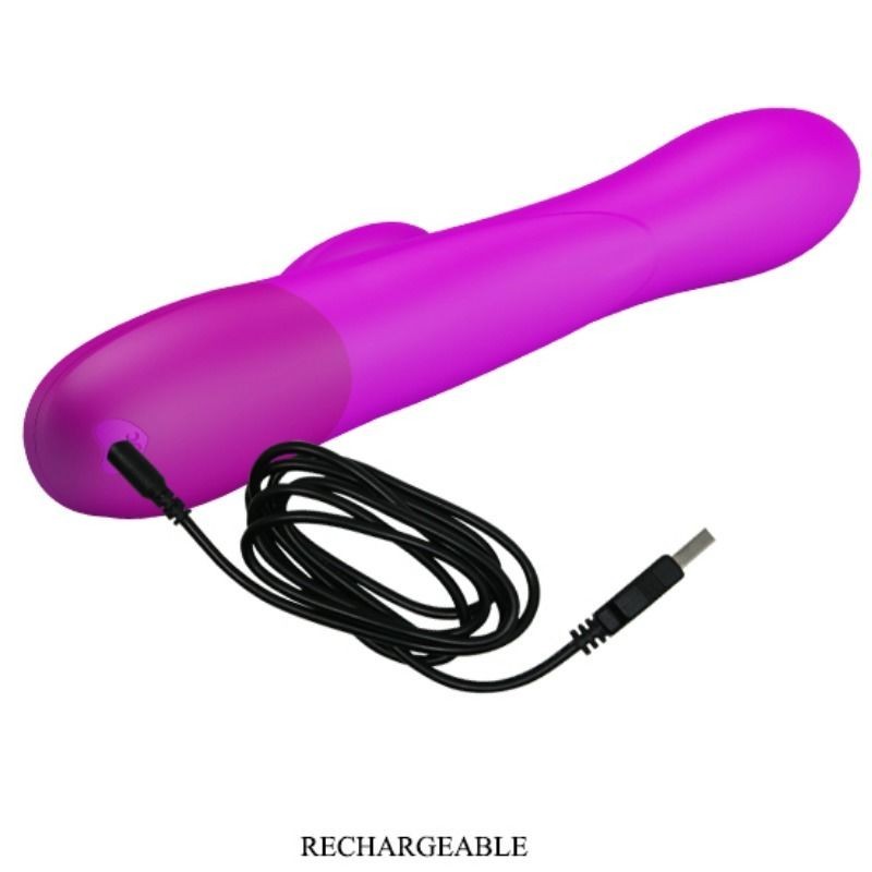 Vibratore Gonfiabile Ricaricabile Dempsey - PRETTY LOVE SMART - Vibratori Doppi | erosidea.com