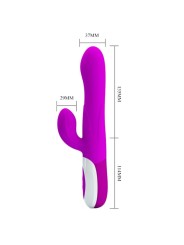 Vibratore Gonfiabile Ricaricabile Dempsey - PRETTY LOVE SMART - Vibratori Doppi | erosidea.com