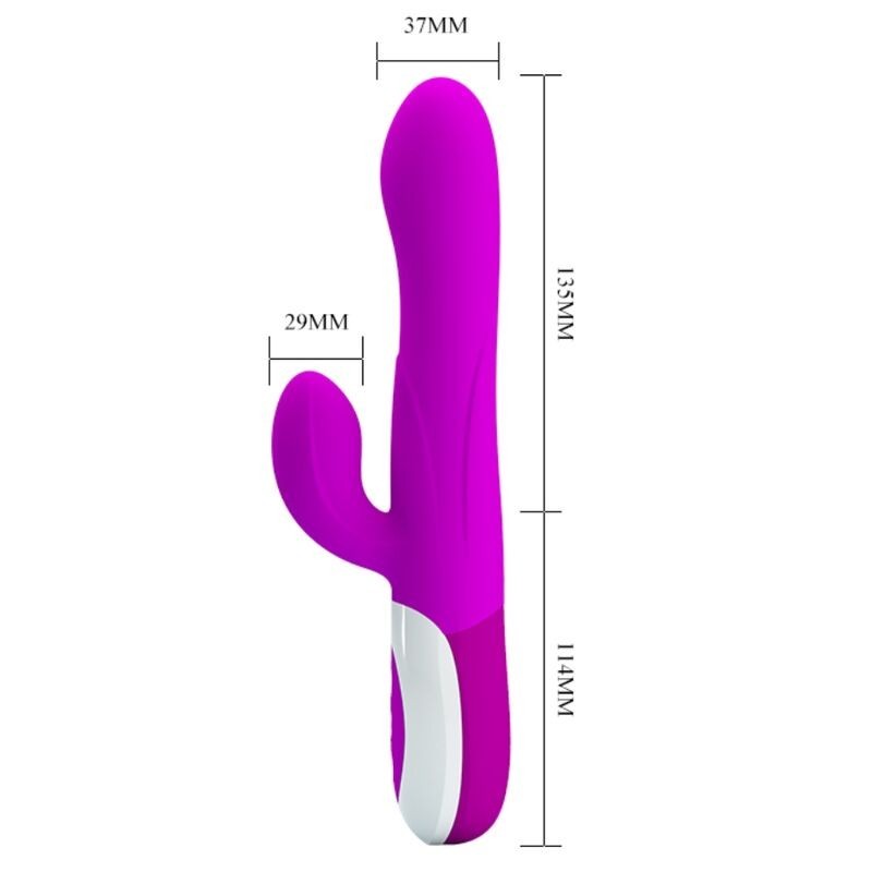 Vibratore Gonfiabile Ricaricabile Dempsey - PRETTY LOVE SMART - Vibratori Doppi | erosidea.com