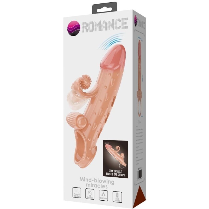 Romance - Guaina Per Pene Vibrante Naturale - ROMANCE - Guaine e Prolunghe | erosidea.com