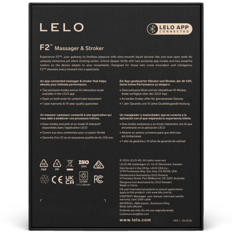 Lelo - F2Sâ„¢ Masturbatore Maschile Rosso Teal - Lelo - Masturbatori Mini | erosidea.com