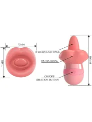 Pretty Love - Stimolatore Per Clitoride Lingua Kylee 10 Vibrazioni Rosa Nudo - PRETTY LOVE - Succhia Clitoride | erosidea.com