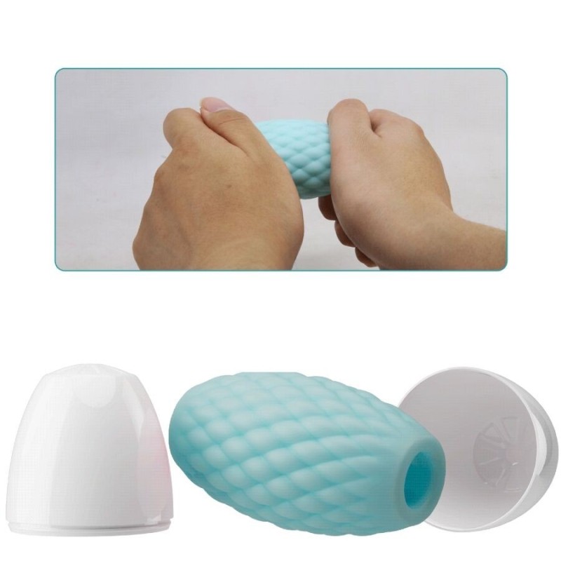 Pretty Love - Masturbatore Maschile Silicone Azzurro Cielo - PRETTY LOVE - Masturbatori Mini | erosidea.com