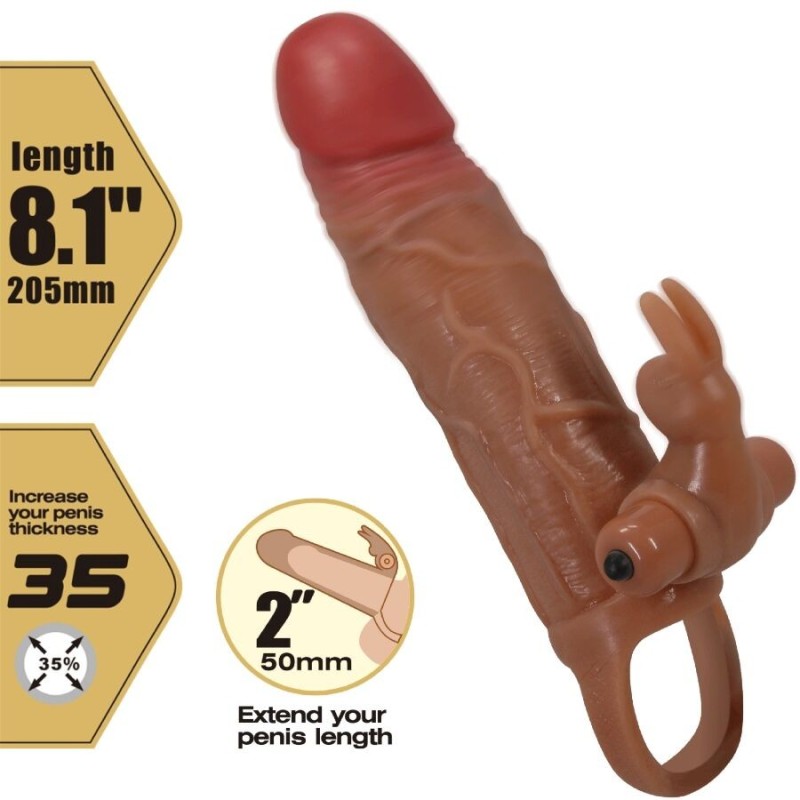 Pretty Love - Guaina Per Pene Osmar + Stimolatore Vibrante Per Clitoride - PRETTY LOVE - Guaine e Prolunghe | erosidea.com
