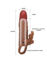 Pretty Love - Guaina Per Pene Osmar + Stimolatore Vibrante Per Clitoride - PRETTY LOVE - Guaine e Prolunghe | erosidea.com
