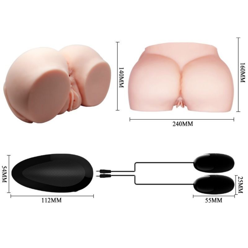 Crazy Bull - Vagina E Ano Realistici Con Vibrazioni - CRAZY BULL - Masturbatori Ano | erosidea.com