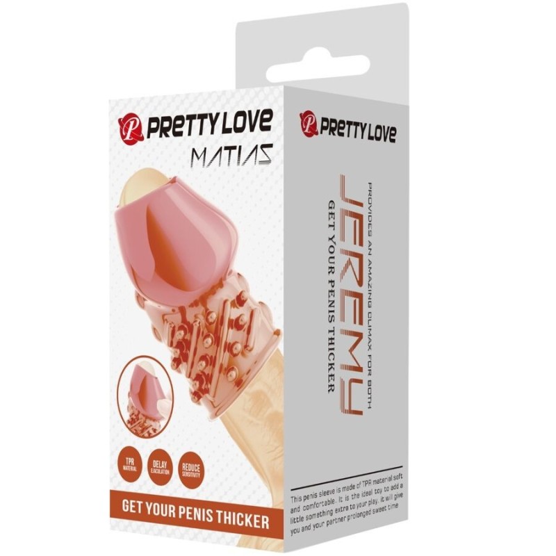 Pretty Love - Matias Pene Pi™ Spesso Rosa - PRETTY LOVE MALE - Guaine e Prolunghe | erosidea.com