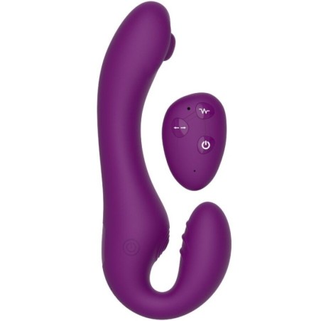 Vibratore Xocoon 2 In 1 Strapless Strap On Viola - XOCOON - Vibratori Doppi | erosidea.com