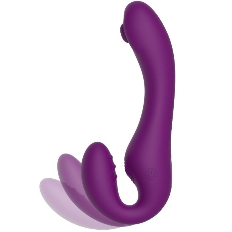 Vibratore Xocoon 2 In 1 Strapless Strap On Viola - XOCOON - Vibratori Doppi | erosidea.com