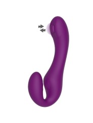 Vibratore Xocoon 2 In 1 Strapless Strap On Viola - XOCOON - Vibratori Doppi | erosidea.com