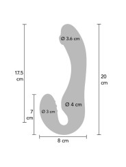 Vibratore Xocoon 2 In 1 Strapless Strap On Viola - XOCOON - Vibratori Doppi | erosidea.com