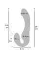Vibratore Xocoon 2 In 1 Strapless Strap On Viola - XOCOON - Vibratori Doppi | erosidea.com
