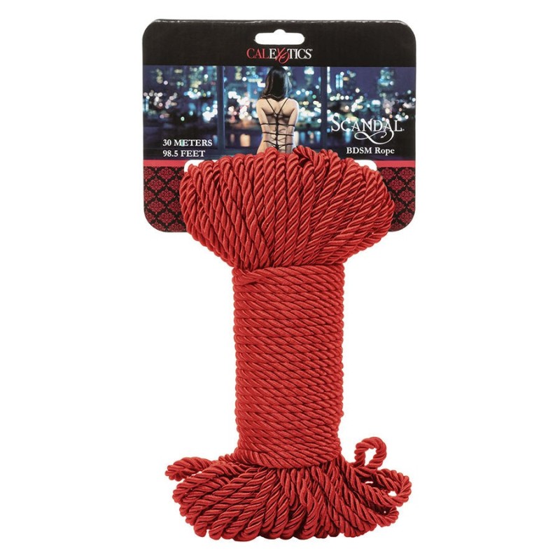 Calexotics - Scandal Corda Rossa Bdsm 30 M - CALEXOTICS - Corde e Nastri | erosidea.com