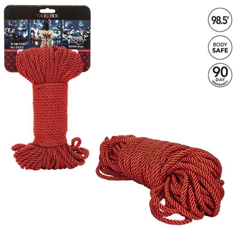 Calexotics - Scandal Corda Rossa Bdsm 30 M - CALEXOTICS - Corde e Nastri | erosidea.com