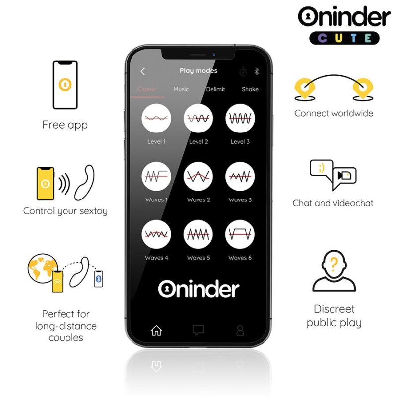 Oninder Cute - Vibratore Punto G Love Buddy Master - App Gratuita - ONINDER CUTE - Vibratori con App | erosidea.com