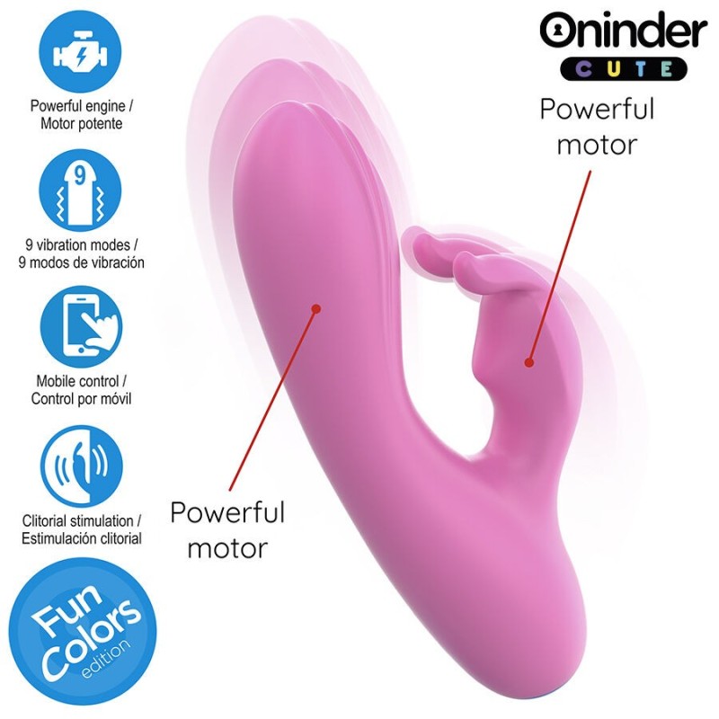 Oninder Cute - Vibratore Rabbit Per Punto G E Clitoride - App Gratuita - ONINDER CUTE - Vibratori con App | erosidea.com