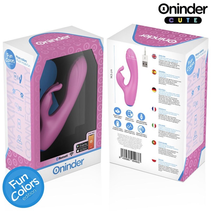 Oninder Cute - Vibratore Rabbit Per Punto G E Clitoride - App Gratuita - ONINDER CUTE - Vibratori con App | erosidea.com
