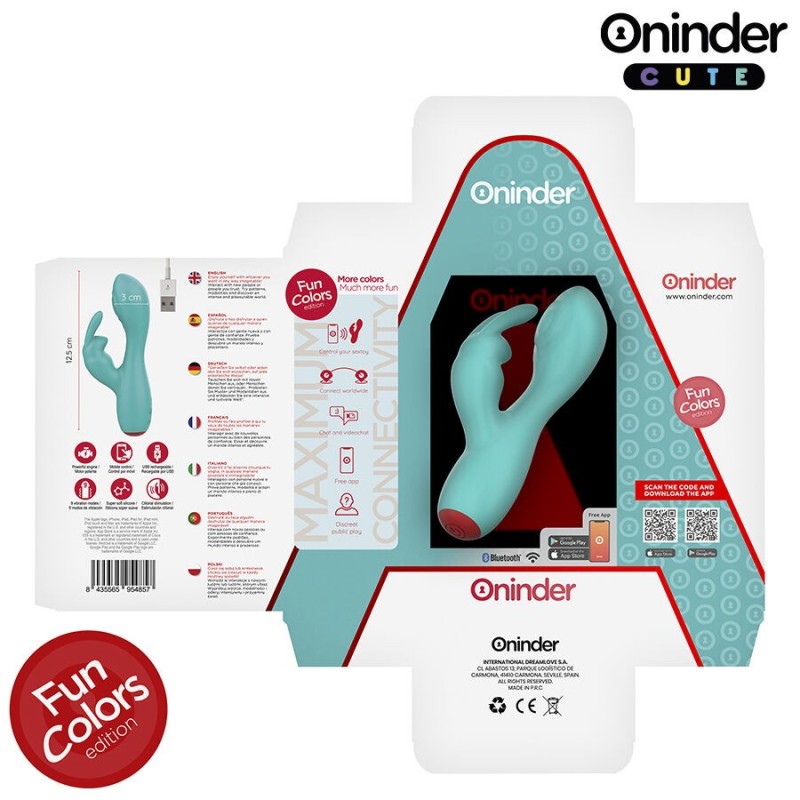 Oninder Cute - Vibratore Clitoride Punto G Love Bunny - App Gratuita - ONINDER CUTE - Vibratori con App | erosidea.com